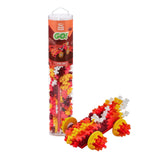 Plus Plus Car Building Block Kit, 3D Puzzle Stem Toy Set for Kids, 200 Mini Interlocking Pieces - Fire Tube
