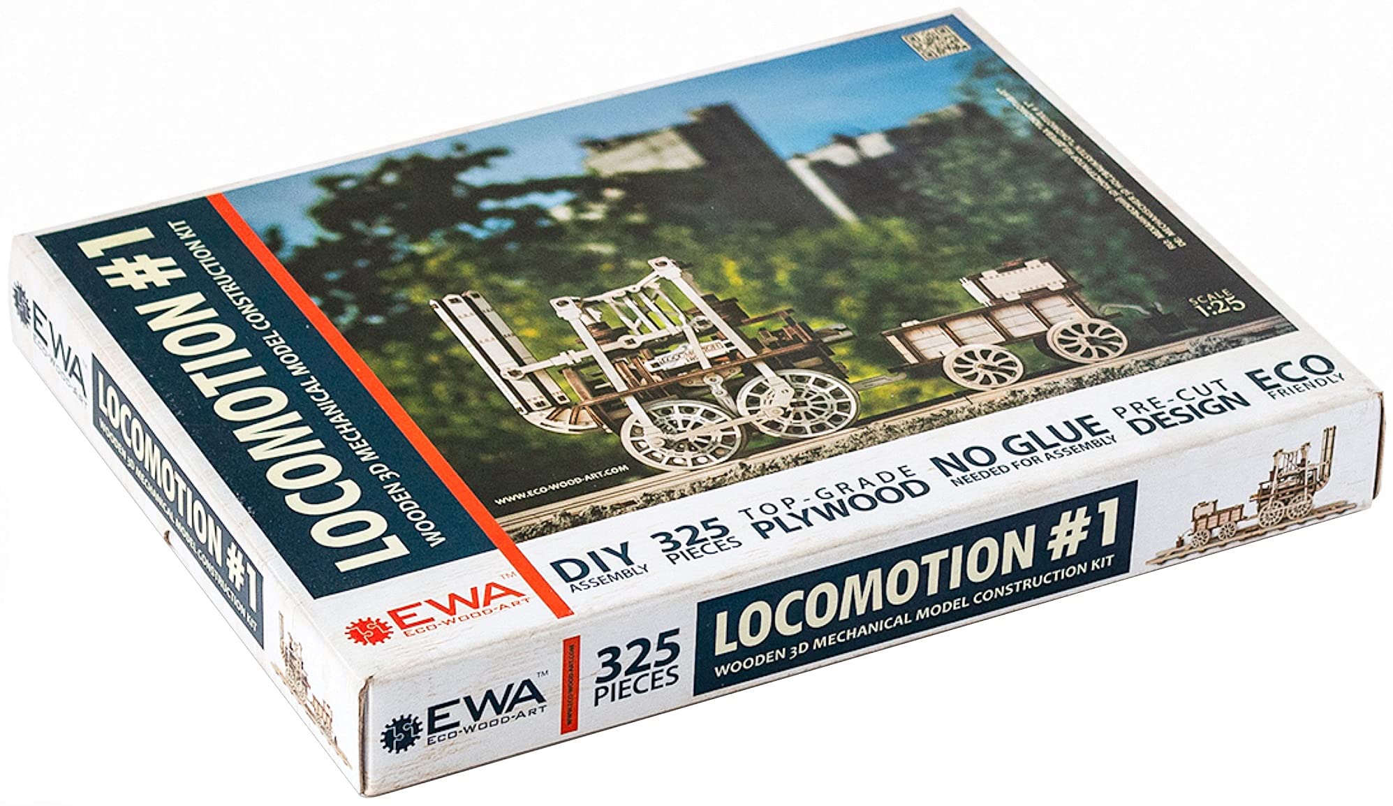 Ewa Eco-Wood-Art Locomotion Wooden 3D Puzzle