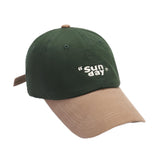 Salty Sunday 2Tone Green Brown Cap For Women Stylish | Summer Head Cap Hats For Girls, Kids, Boys | Uv Protection | Adjustable C