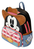 Loungefly Disney Western Mickey Mouse Double Strap Shoulder Bag