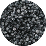 8mm Glass Beads Bulk for Bracelets Black Crystal Beads for Jewelry Making Large Holes Round Beads for DIY Earrings Necklace Craf