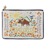 Catstudio Astrology Zipper Pouch, Taurus Zodiac Sign, Celebrate April & May Birthdays with Travel Toiletry Bag, Ideal Gift for T