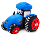 Toyland 21cm (8 Inch) Plush Farm Tractor - Boys & Girls Bedroom Decoration (Blue)