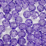YUEXIGO 100pcs 8mm Round Crystal Glass Beads for Jewelry Making, Faceted Crystal Glass Spacer Beads for Bracelet Earring Necklac