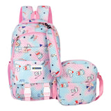 Storite 3 In 1 School Bag Set For Kids Girls 15L | Backpack With Lunch & Pencil Pouch |Stylish WaterResistance Lightweight Dura