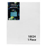 Eduway Medium Grain 18X24 Inch Cotton Canvas Board- Pack Of 1, (45X60 Cms) With 4Mm Mdf Board Backing, For Painting