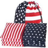 Nattork Cornhole Bags Set of 8 - Premium Corn Hole Bean Bags for Tossing - All Weather Resistant 8 Duck Cloth Double Stiched Cor