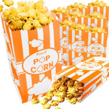 CUSINIUM 1oz Orange Paper Popcorn Bags (100-pack) - Carnival Theme - Customizable