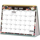 Desk Calendar 20262027 Standing Flip Desktop Calendar 20262027, 18 Months(July 2026 December 2027), 10inch x 8inch, Large with N