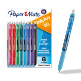Paper Mate InkJoy Fine Point Assorted Gel Pens, Enjoy SmudgeFree Writing with Quick Dry Ink, 8 Pack