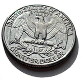 Ted's Sterling Magic Genuine US Double Sided Quarter Coins with Instructions for Magic Tricks (1 Coin, Double Heads)