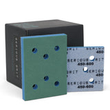 Serious Grit - 3 x 4 Foam Sanding Pads - P450-600 Finish Grit - 10mm Medium Density Foam - Hook & Loop Backing - Fits SurfPrep, 