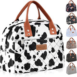 HOMESPON Insulated Lunch Bag for Women Men Adults Lunch Tote with Front Pocket Lunch Box Container Cooler Bag for Work Picnic (C