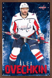 Trends International NHL Washington Capitals - Alex Ovechkin 17 Wall Poster, 34L x 22.4W, Mahogany Framed Version