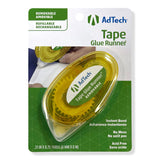 Adtech Crafter's Tape Removable Glue Runner.31X315 for Tape Runner 05632,Green,yellow