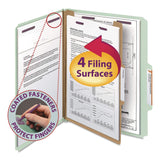 Smead Pressboard Classification Folders with SafeSHIELD Coated Fasteners