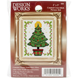 Tobin Christmas Tree Ornament Counted Cross Stitch Kit, 2Inch x 3Inch