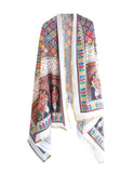 India Scarves Chinon Pakistani Mirror Work Dupatta, Traditional Embellished Dupatta With Decorative Detailing (Multi9)