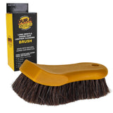 DuraGold Long Bristle Horse Hair Leather Cleaning Brush Scrub Clean Car