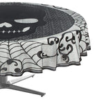 Amscan 570011 Skull Lace Round Tablecloth, 1 Piece,Black,70Inch Round