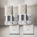 Night Light, Plug in Night Light with Auto Light Sensor[2-Pack], Brightness adjustable with Daylight White 5000K, Wall Sconce-St