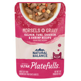 Natural Balance Original Ultra Platefulls Indoor Adult Grain Free Wet Cat Food, Salmon, Tune, Chicken & Shrimp Recipe, 3 Ounce P