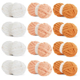 HOMBYS 12 Pack Assorted Chunky Yarn for Crocheting,Super Bulky Large Soft Fluffy Yarn,Plush Fuzzy Yarn,Thick Chenille Yarn for H