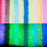 Cheriswelry 100G Luminous Glass Seed Beads 4mm Frosted Seed Pony Spacer Beads 10 Colors Glow in The Dark for DIY Bracelet Earrin
