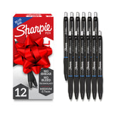 Sharpie S-Gel Pens, Medium Point (0.7mm), Blue Ink, 12 Count - Ideal for Writing, Journaling, Drawing, Coloring, Note-Taking, Co