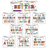10PCS Boho Classroom We Are Better Posters Banner Growth Mindset Motivational Bulletin Board Positive Poster Inspirational Decor