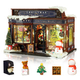 Foyucool Miniature Dollhouse Kits, Tiny House Kit and Light, Doll House Kits for Adults to Building, Unique Gift for Birthday Ch