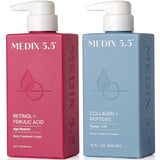 MEDIX 5.5 Retinol Cream + Collagen Cream Skin Care Set Moisturizer Body & Face Lotion | Firming Body Lotion Set Reduces Look Of 