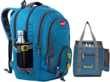 ROZEN LARGE 50 LITERS COMBO SCHOOL & Lunch bag for Class 512 Large Multipurpose Backpack for Students, Water Resistant, Unisex