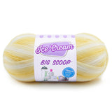 Lion Brand Yarn Ice Cream Big Scoop Yarn, Lemon Meringue