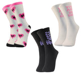 Trazo WomenS Calf Length Designer Knitted Multicolor, MultiPurpose Cotton Socks | Socks For Women (Pack Of 3)
