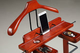 Proman Products Deluxe Suit Valet Stand Vl16204 With Top Tray, Slide Out Tray, Contour Hanger, Trouser Bar, Tie & Belt Hooks And