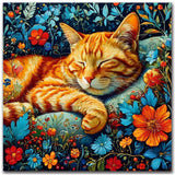 igoodom Diamond Art Kits for Adults, Cat Diamond Painting Kit, Full Drill Round Cat Diamond Art Kits, DIY Gem Art and Crafts for