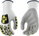 West Chester 713HGWUB Barracuda HPPE Shell Gloves X-Large, Polyurethane Coating, Elastic Wrist, Multi-colored