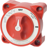 Blue Sea Systems 5510E e-Series Dual Circuit Battery Switch, Red