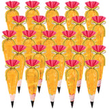 Yexiya 200 Pcs 5.12 x 9.84 Back to School Pencil Gift Bags Cone Popcorn Plastic Clear Treat Popcorn Candy Bags with Ribbon for C