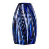 Karyfine Oval Glass Lamp Shade Only Art Glass Lamp Covers Light Fixture Replacement for Kitchen Island Mini pendant Ceiling Ligh