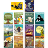 Outus Literary Genres Posters Bulletin Board Set for Classroom Literature Poster Wall Art Print Teacher Educational Art Print fo