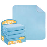 DAHAPYBOO Washable Underpads, 34  x364Pack Incontinence Bed Pads,Heavy Absorbency Reusable Bed Pads for Elderly,Kids,Adults