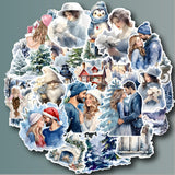 Crafteezy Seasonal Stickers Kit For Journal Diary Decor Scrapbook Stickers For Journaling Beginners | (Winter Stickers)
