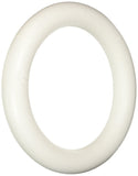 FloraCraft Extruded CraftFoM Wreath 1.7 Inch x 11.7 Inch White