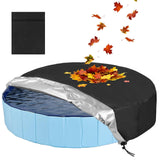 Rypet Dog Pool Cover Foldable Round Pool Cover Pet Collapsible Swimming Pools Covers Portable Pet Pool Covers Pools Accessories For Dog Pool Bathing Tub,Covers