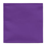 Jacob Alexander Mens Pocket Square Solid Color Handkerchief Purple