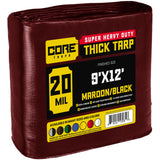 Core Tarps Extreme Heavy Duty 20 Mil Tarp Cover, Waterproof, UV Resistant, Rip and Tear Proof, Poly Tarpaulin with Reinforced Ed