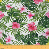 Chic Floral Upholstery Fabric for Chairs Palm Leaves Decorative Fabric by The Yard Summer Green Tropical Botanical Waterproof Fa