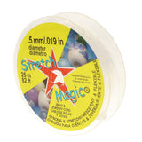 Stretch Magic Bead & Jewelry Cord Strong & Stretchy, Easy to Knot Clear Color 0.5mm diameter 25meter (82 ft) spool El